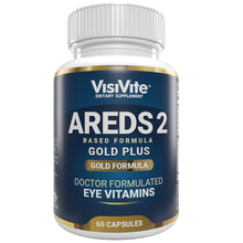 Load image into Gallery viewer, VisiVite AREDS 2 PLUS+ Gold Eye Vitamin Formula - 30 Day Supply