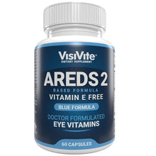 Load image into Gallery viewer, VisiVite AREDS 2 E-Free Blue Eye Vitamin Formula - 30 Day Supply