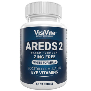 VisiVite AREDS 2 Zinc-Free White Eye Vitamin Formula - 30 Day Supply